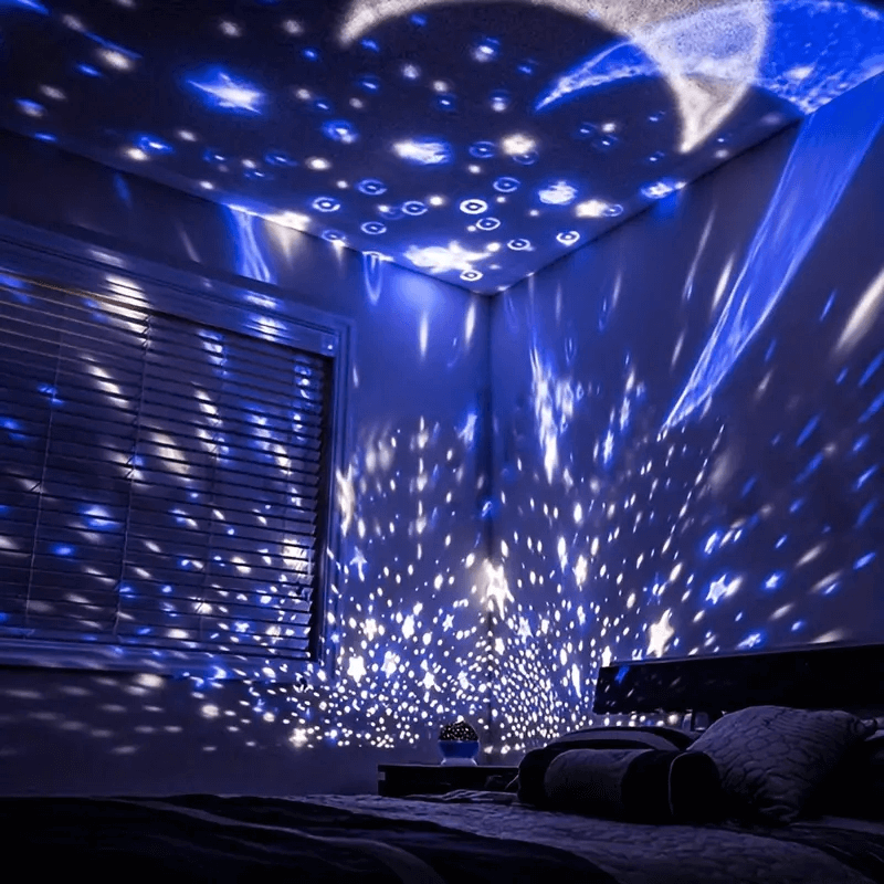 Veilleuse projecteur d'étoiles pour enfants