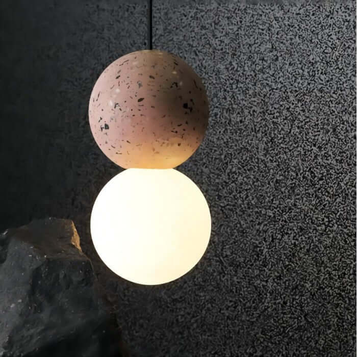 Hängeleuchte Zement & Glas Designleuchte