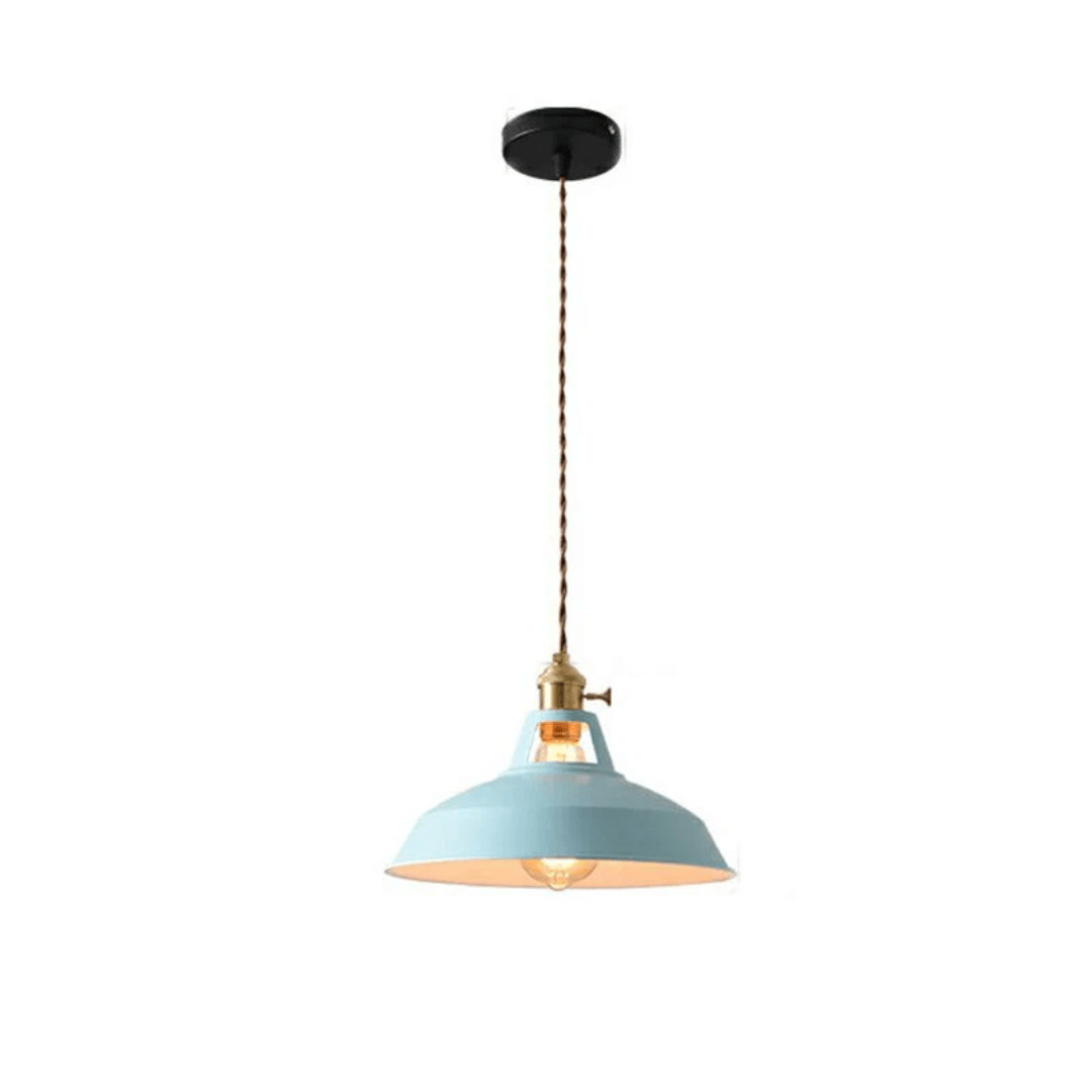 Lampe suspendue LED colorée au design moderne en métal