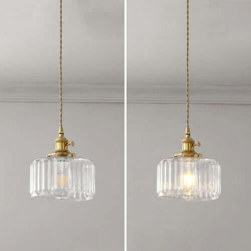 Elegante Vintage Kristallglas Hängelampe