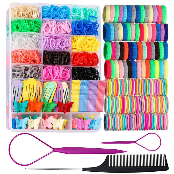 Buntes Elastisches Haargummis Set für Mädchen