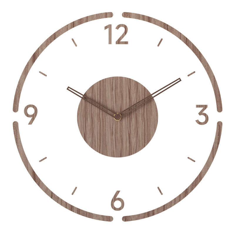 Horloge murale en bois au design scandinave