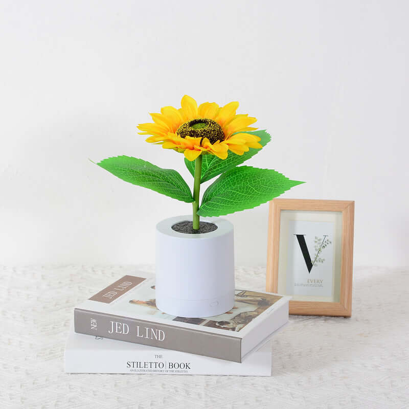 LED Sonnenblumenlampe Stimmungslicht Dekoleuchte