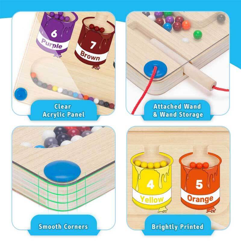 Farbenfrohes Magnetisches Zählspiel für Kinder