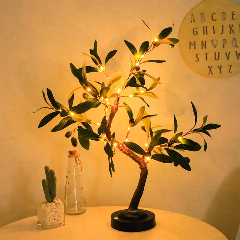 Lampe de table LED arbre lampe décorative lumière d'ambiance