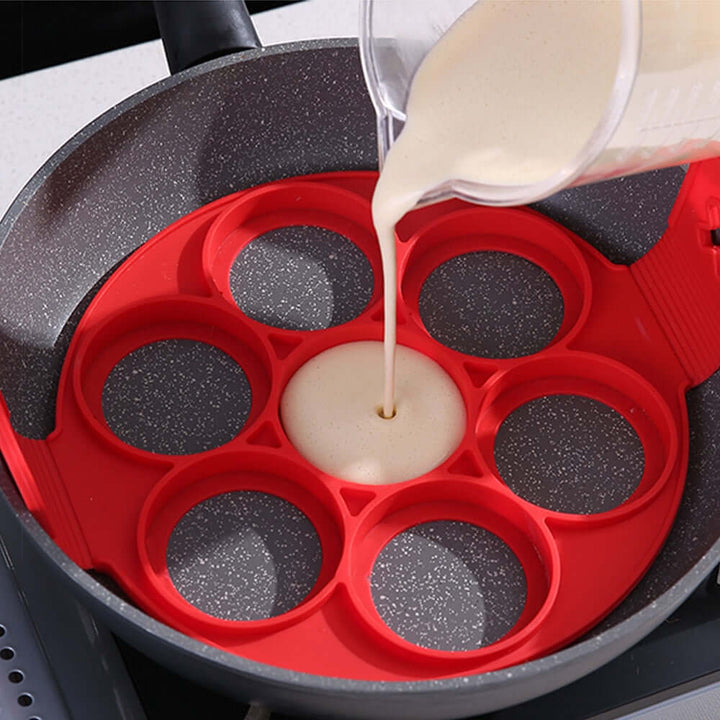 7er Antihaft Pfannkuchenpfanne Silikon