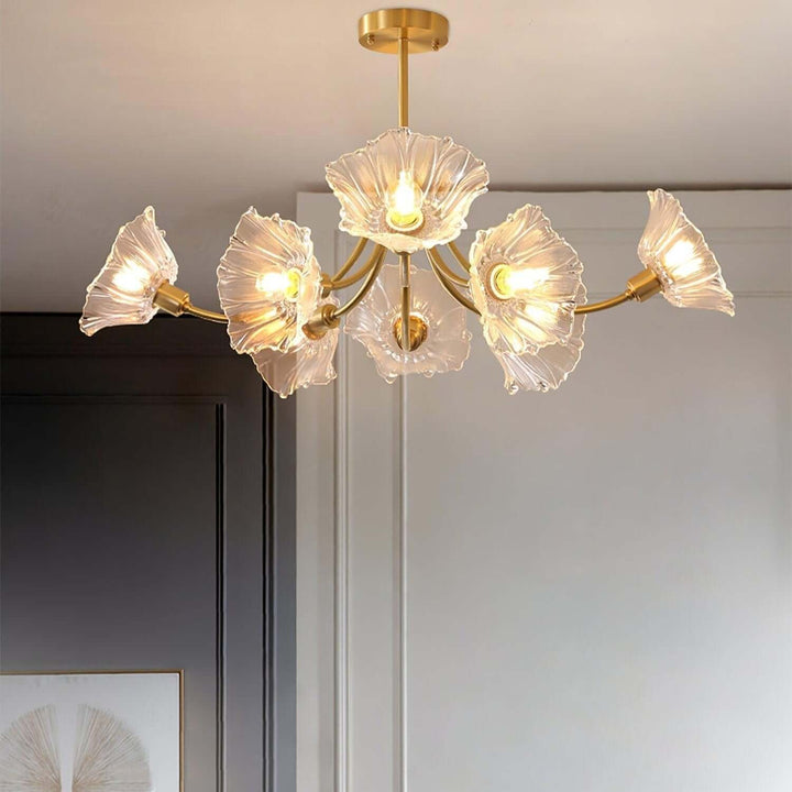 Blumenglas Kronleuchter - Elegant & Modern