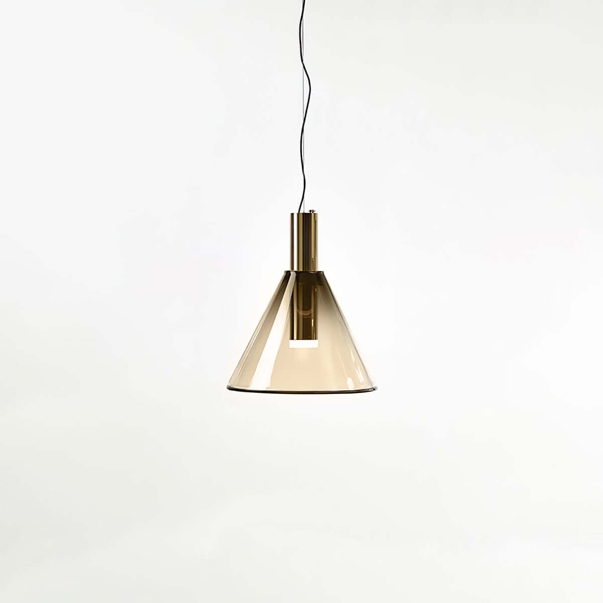 Elegante Pendelleuchte Glas & Metall