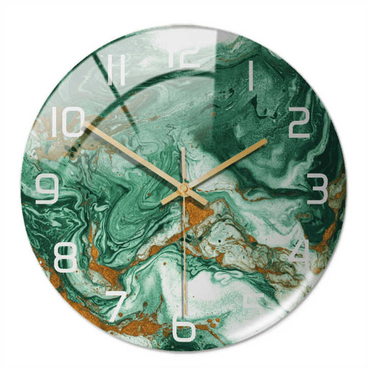 Horloge murale élégante aspect marbre 30 cm