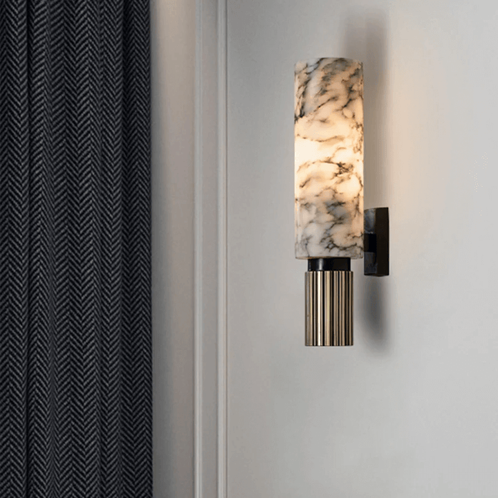 Elegante Marmor Wandleuchte