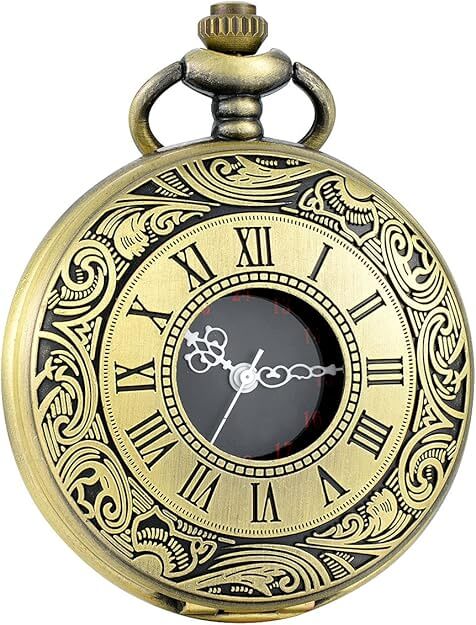 Elegante Vintage Taschenuhr mit Kette
