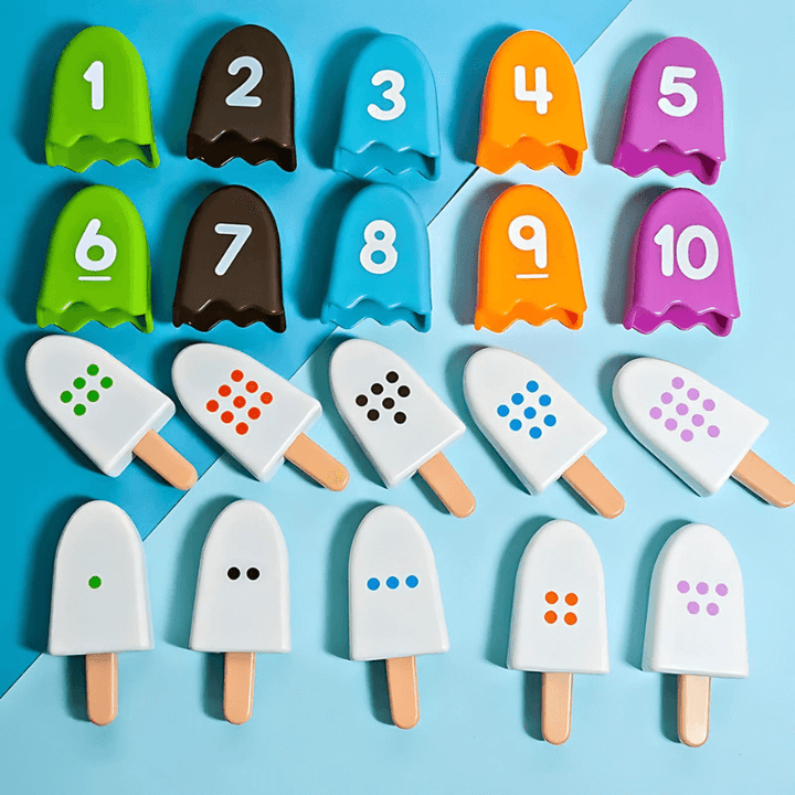 Lernspiel Zahlen-Eiscreme - Mathematik für Kinder