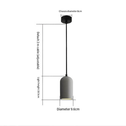 Moderne Beton-Pendelleuchte FORGI
