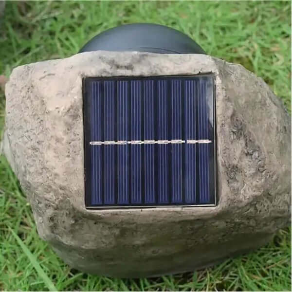 Solar Steinlampe Außen Garten, 17 x 20 cm