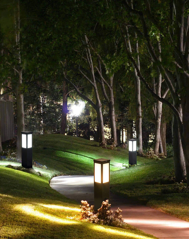 Moderne LED Pollerleuchte Außen Garten