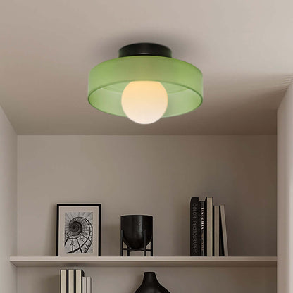 Moderne Runde Glas Deckenleuchte