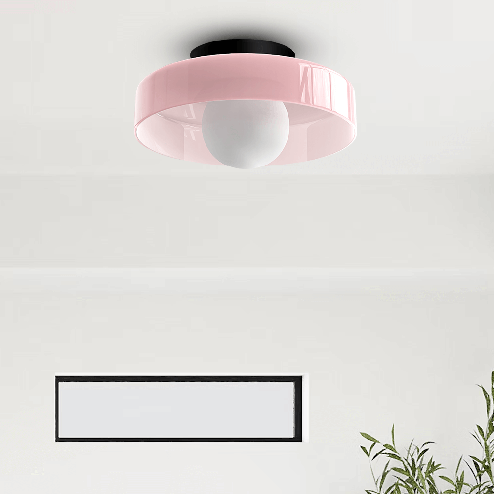 Moderne Runde Glas Deckenleuchte