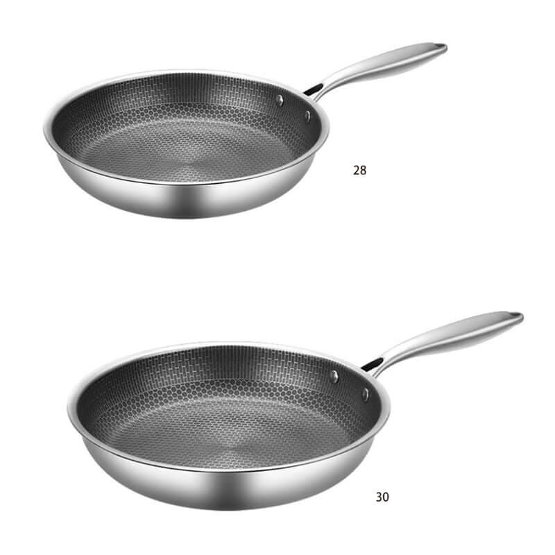 Antihaft-Bratpfanne 28cm - Edelstahl Induktion - Kratzfest