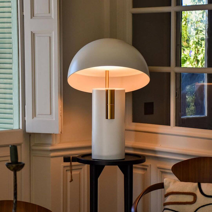 Lampe de table au design moderne avec cylindres rotatifs