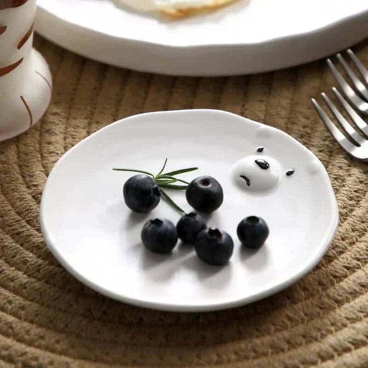Service de table en céramique 4 pièces motif ours polaire mignon