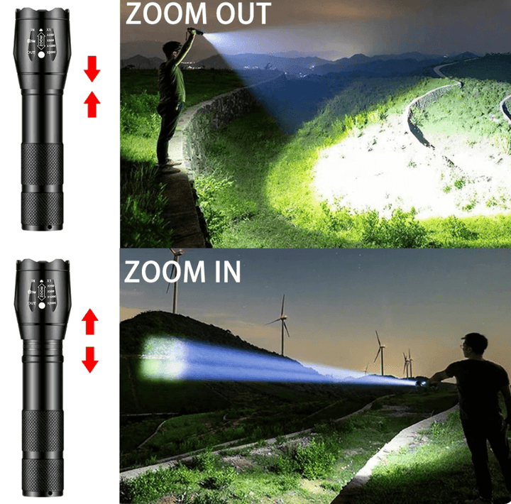Leistungsstarke LED Taschenlampe 1000 Lumen