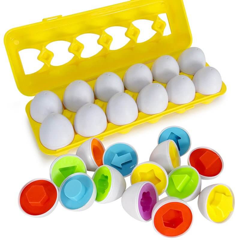 Lernspiel-Eier Set - Farben & Formen für Kleinkinder