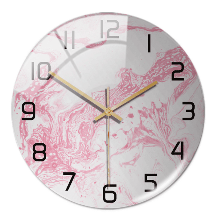 Horloge murale élégante aspect marbre 30 cm