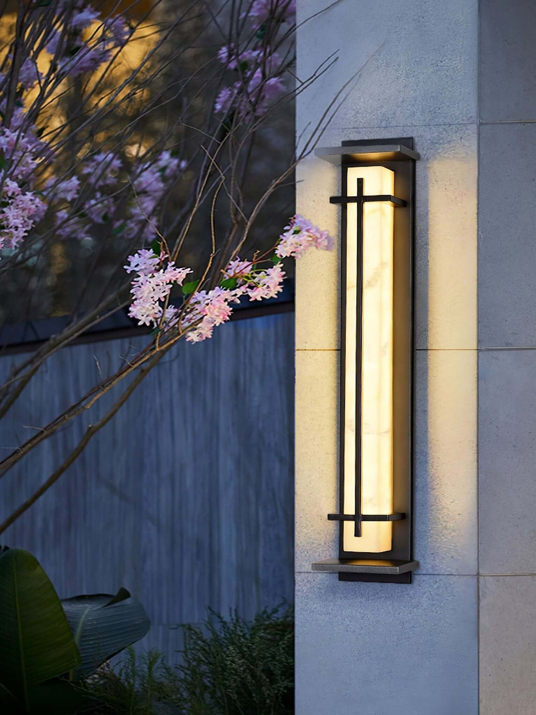 Quadratische LED-Außenwandleuchte