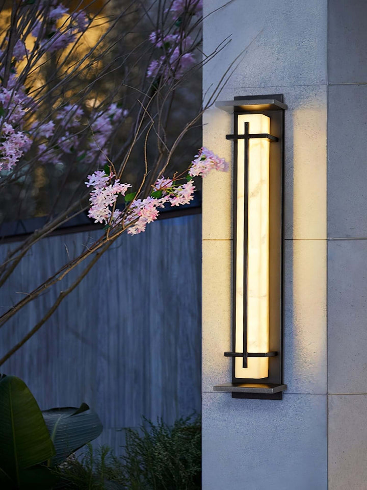 Quadratische LED-Außenwandleuchte