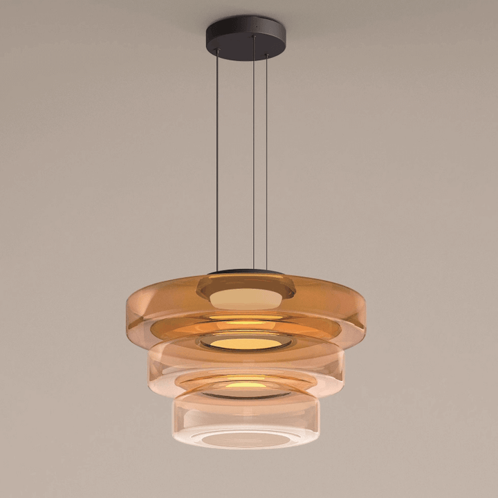 Élégante suspension en verre Bauhaus