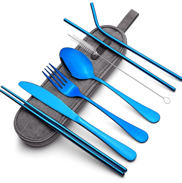 Ensemble de couverts compacts en acier inoxydable - Durable et élégant
