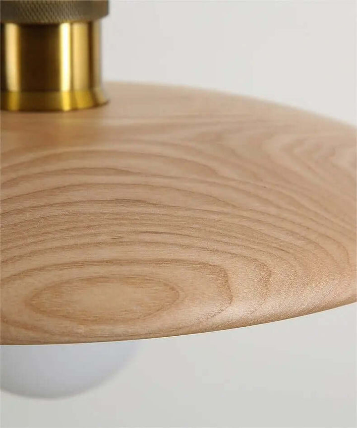 plafonnier en bois, suspension