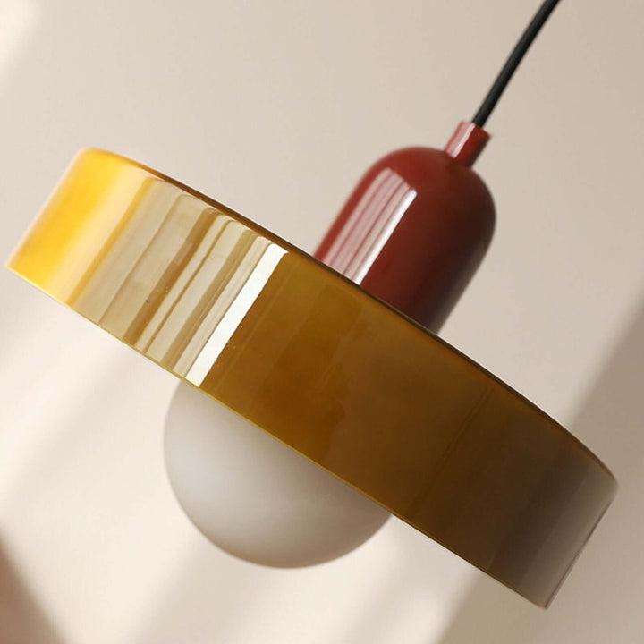 Bunte Glas-Hängelampe - Modernes Design