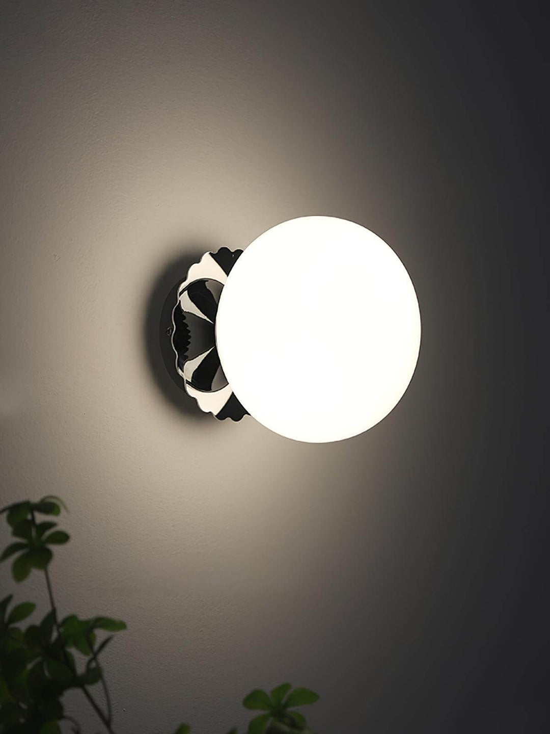 Moderne Rosa Glas Wandleuchte