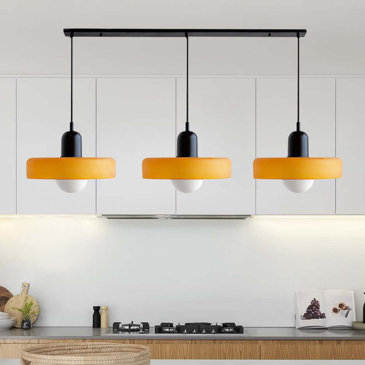 Lampe suspendue Bauhaus à 3 têtes