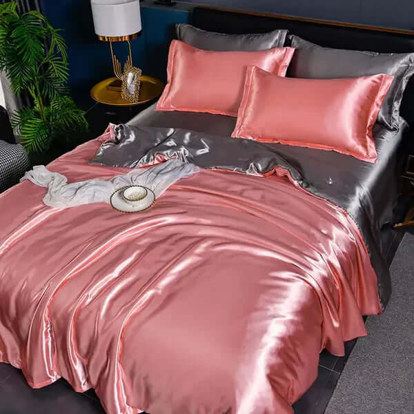 Satin Bettbezug Set - Luxuriös & Weich