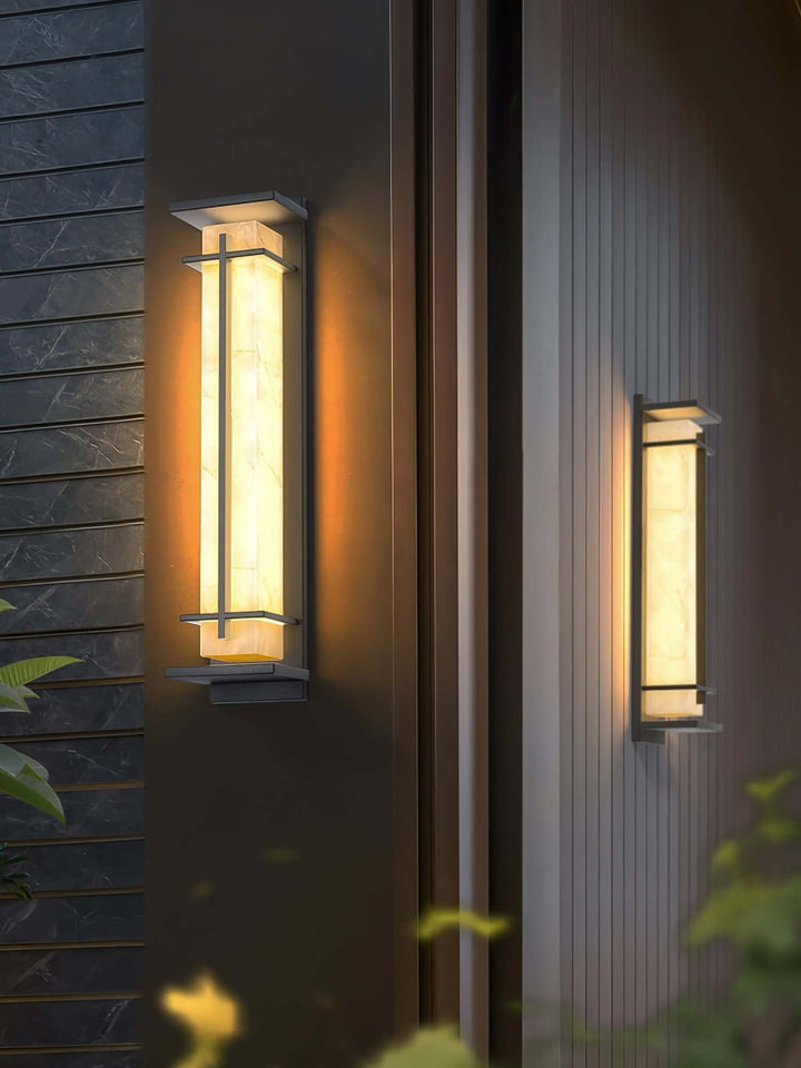 Quadratische LED-Außenwandleuchte