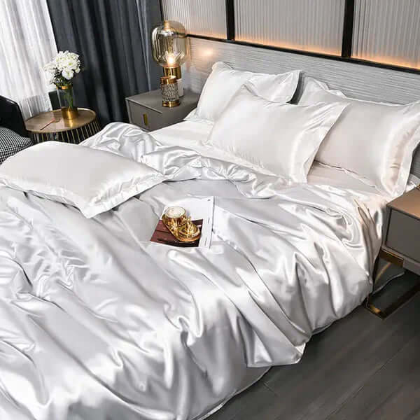 Satin Bettbezug Set - Luxuriös & Weich