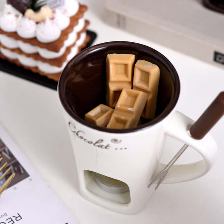 Fondue Tasse - Schokoladen-Genuss für Zuhause