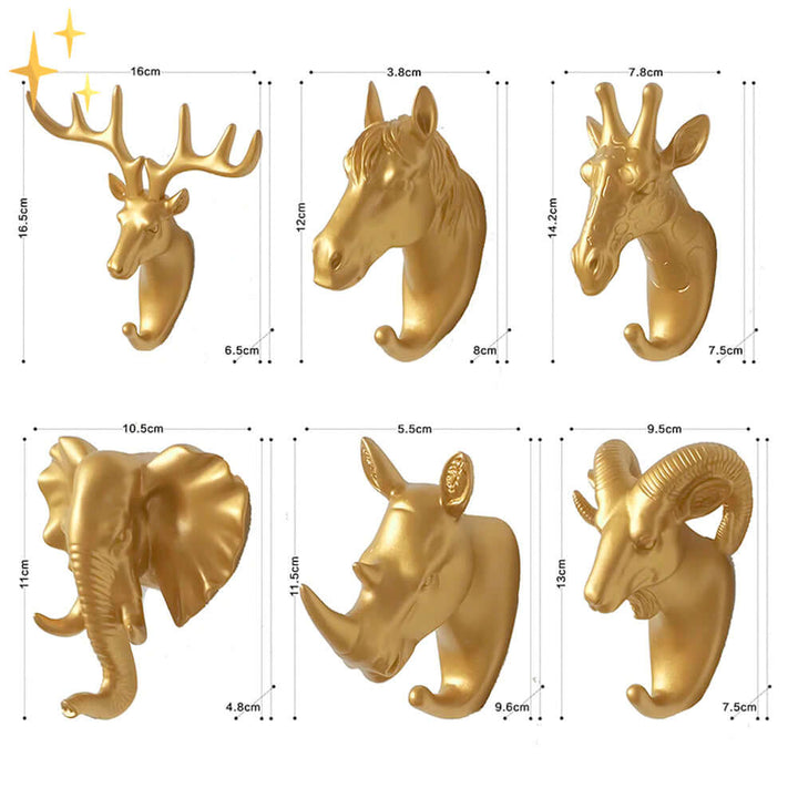 Dekorative Tier Wandhaken Gold