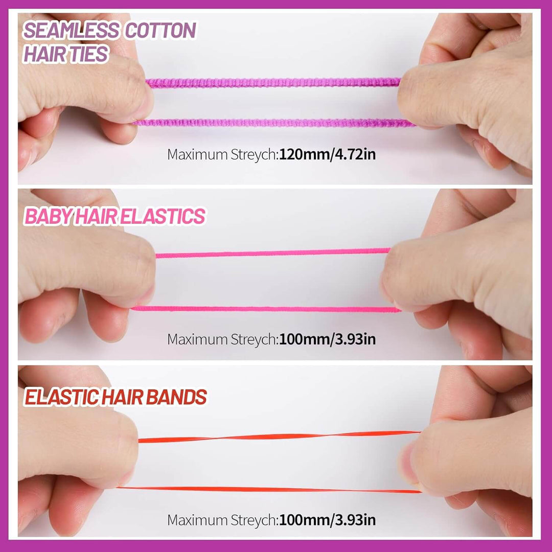 Buntes Elastisches Haargummis Set für Mädchen