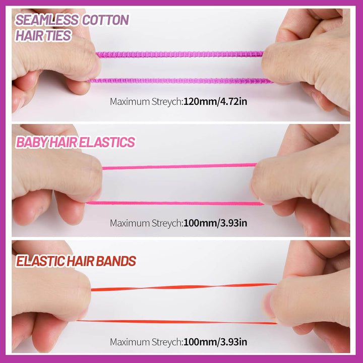 Buntes Elastisches Haargummis Set für Mädchen