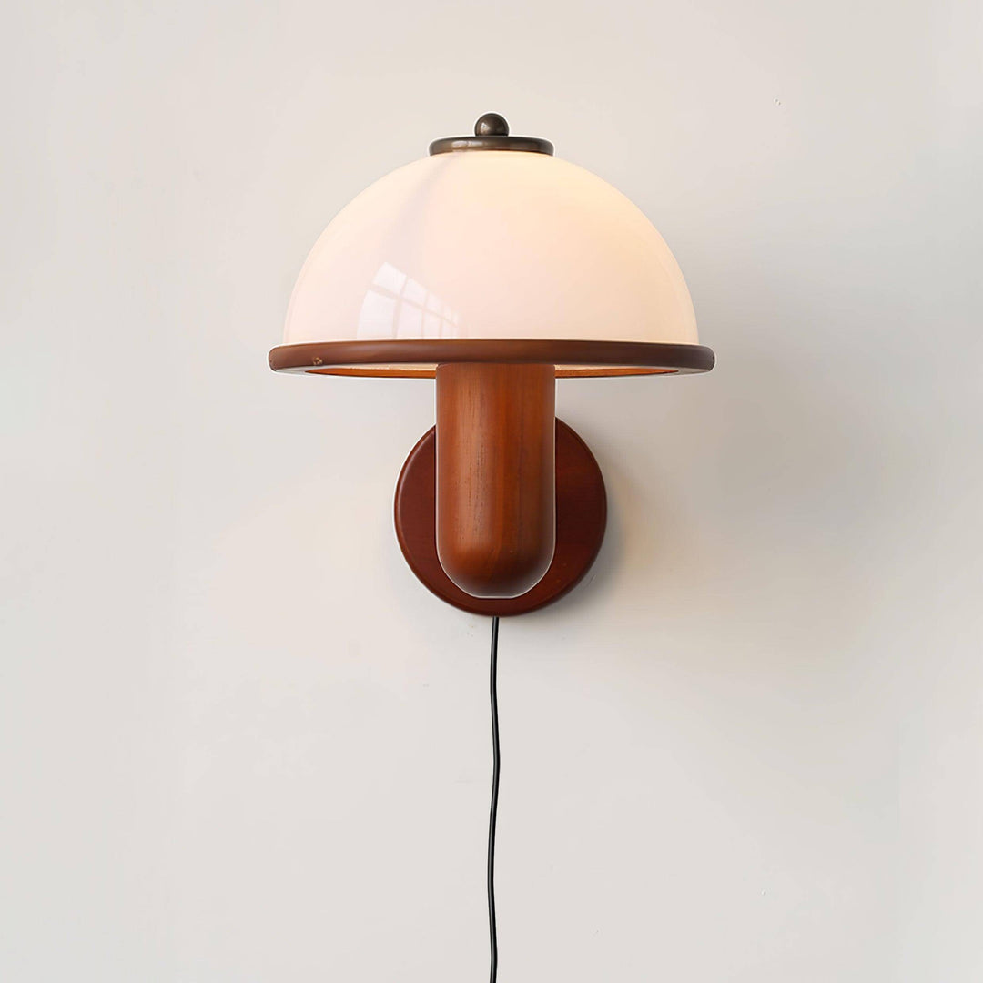 Pilz Design Wandleuchte Holz Modern
