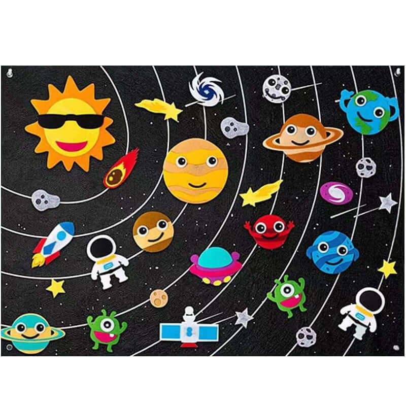 Tableau en feutre créatif pour les tout-petits - jeu imaginatif et amusant