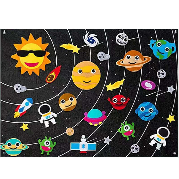 Tableau en feutre créatif pour les tout-petits - jeu imaginatif et amusant