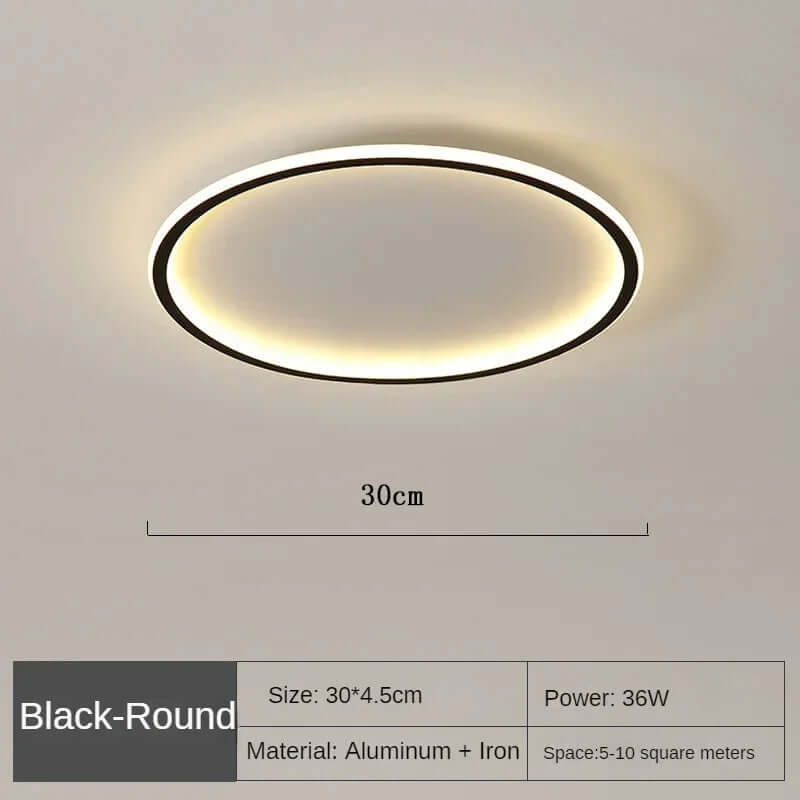 Plafonnier LED scandinave - Rond moderne