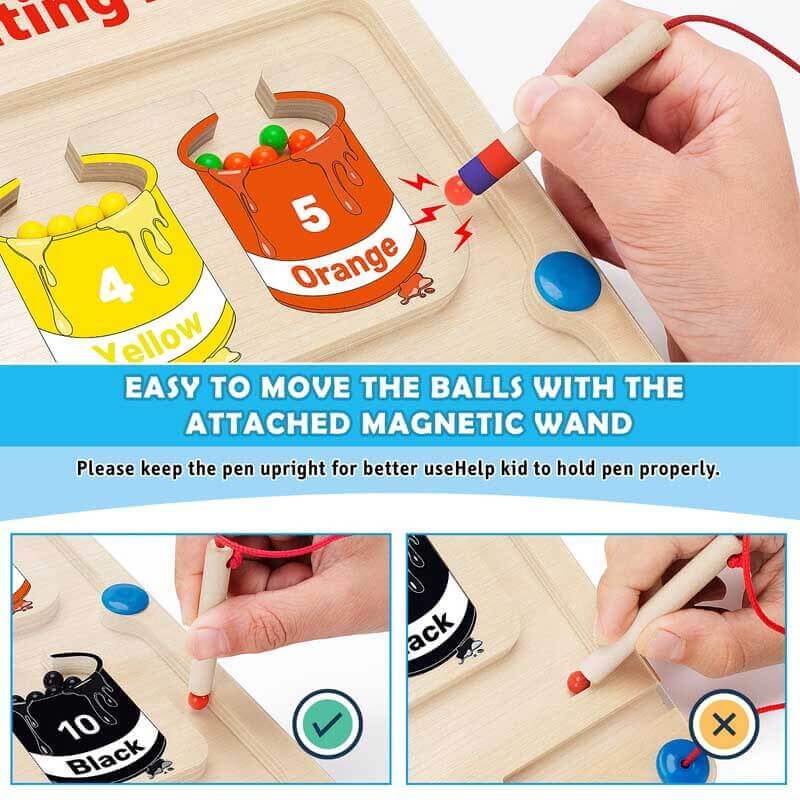 Farbenfrohes Magnetisches Zählspiel für Kinder