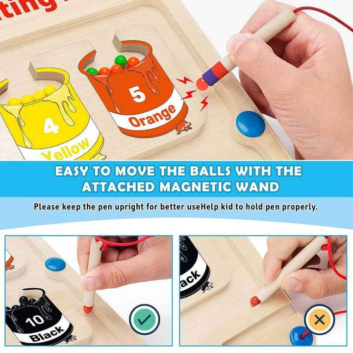 Farbenfrohes Magnetisches Zählspiel für Kinder