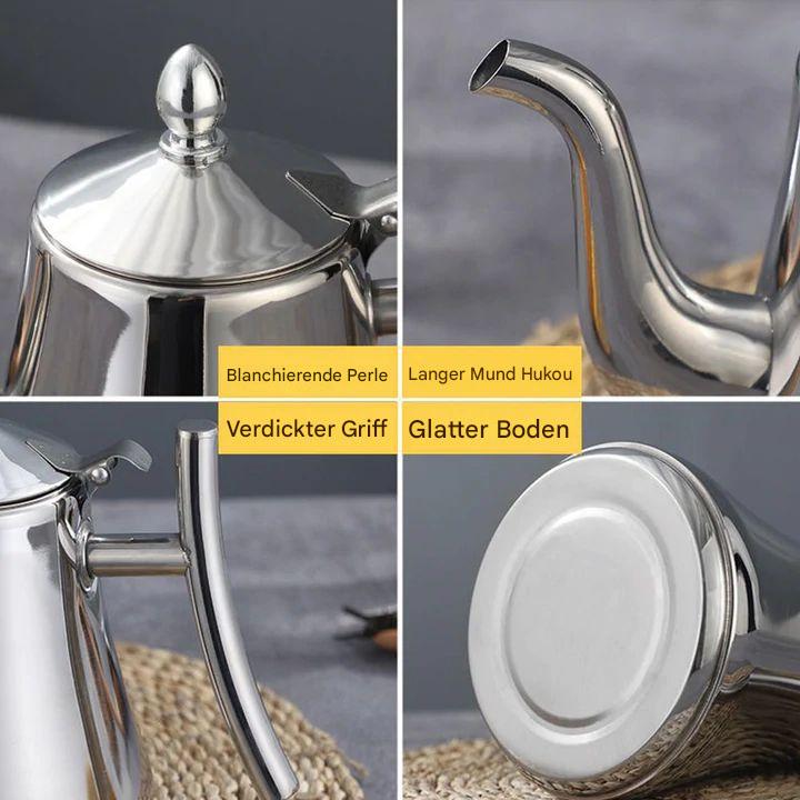 Edelstahl Induktions-Wasserkocher mit integriertem Filter, energiesparend, stilvolles Design, schnelle Erhitzung.