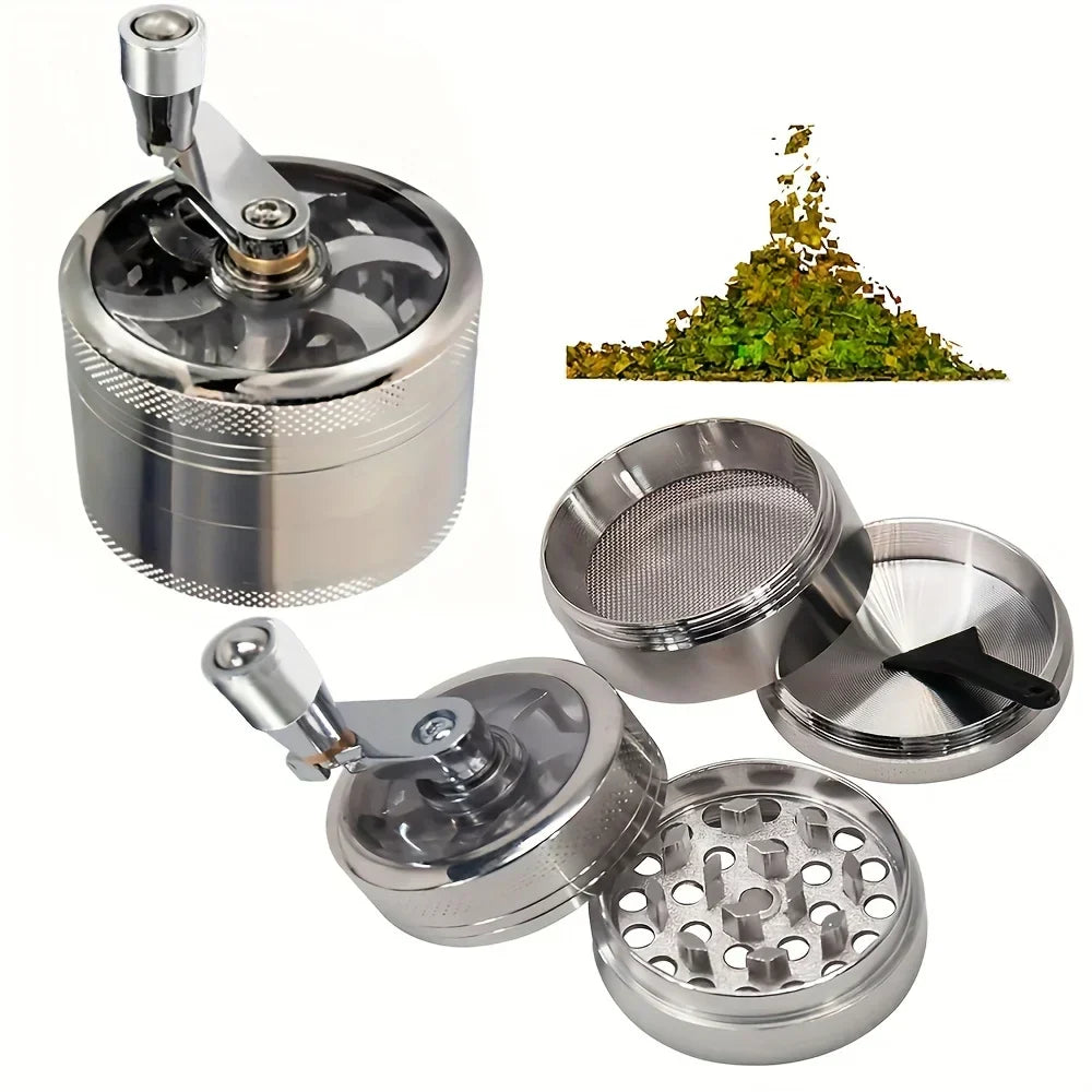 "Edelstahl Nuss- und Hartgewürzmühle, robust, langlebig, ideal zum Zerkleinern von Muskatnuss, Pfeffer, Ingwer und Salz."